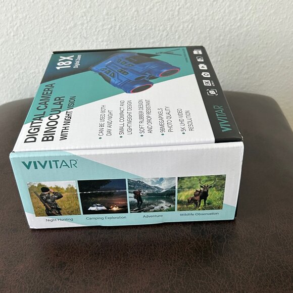 Vivitar Digital Camera Binoculars 18X Zoom Night Vision , Accessory Kit BLUE - Picture 9 of 9